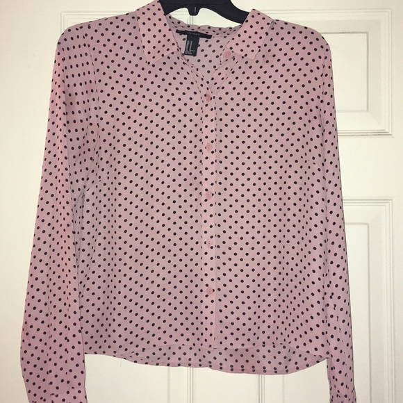 Forever 21 Tops - Polka Dot Button Down Top